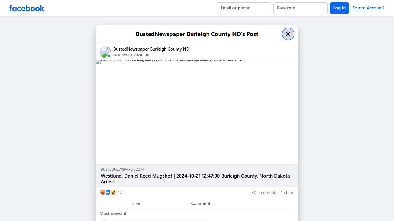 BustedNewspaper Burleigh County ND | Facebook